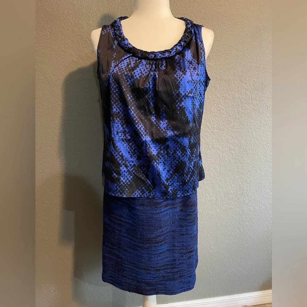 St. John Royal Blue Knit Ensemble - Picture 2 of 6